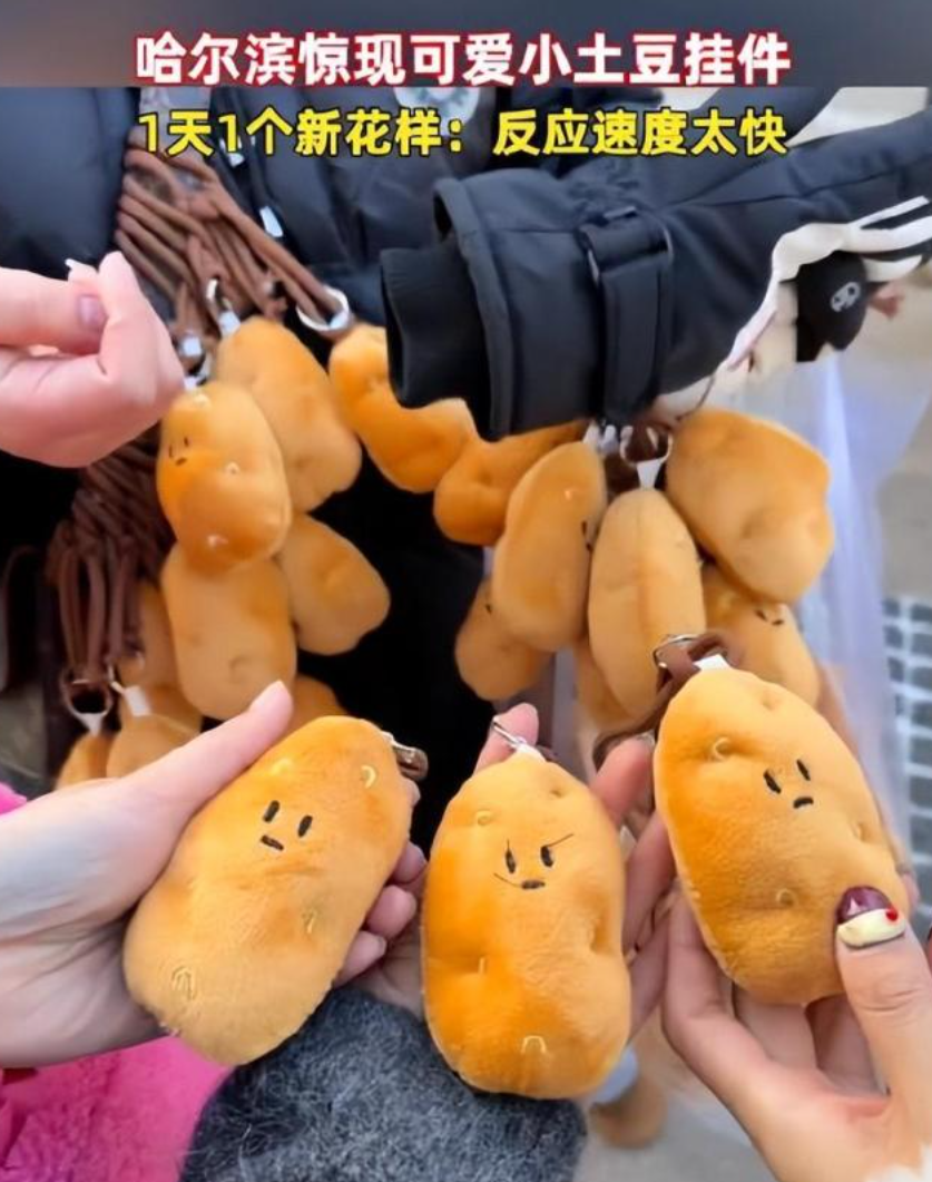 热搜第一！哈尔滨惊现“小土豆挂件”！网友：尔滨一天一个新花样，反应速度太快……
